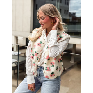 Gilet sans manches Bella - Ecru