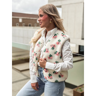 Gilet sans manches Bella - Ecru