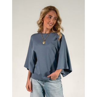 T-shirt Claire - Bleu jeans