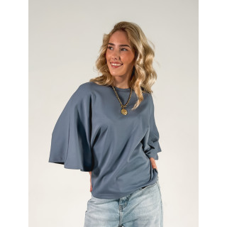 T-shirt Claire - Bleu jeans