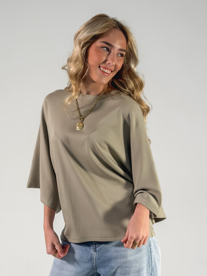 T-shirt Claire - Kaki
