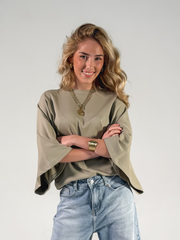 T-shirt Claire - Kaki