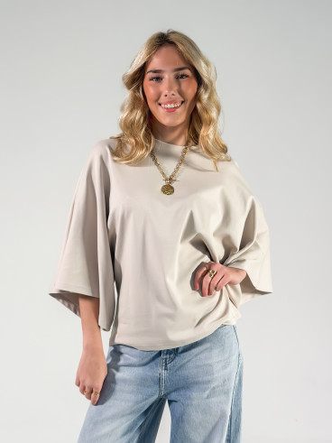 T-shirt Claire - Greige