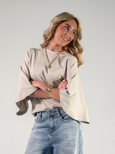 T-shirt Claire - Greige T-shirt Claire - Greige