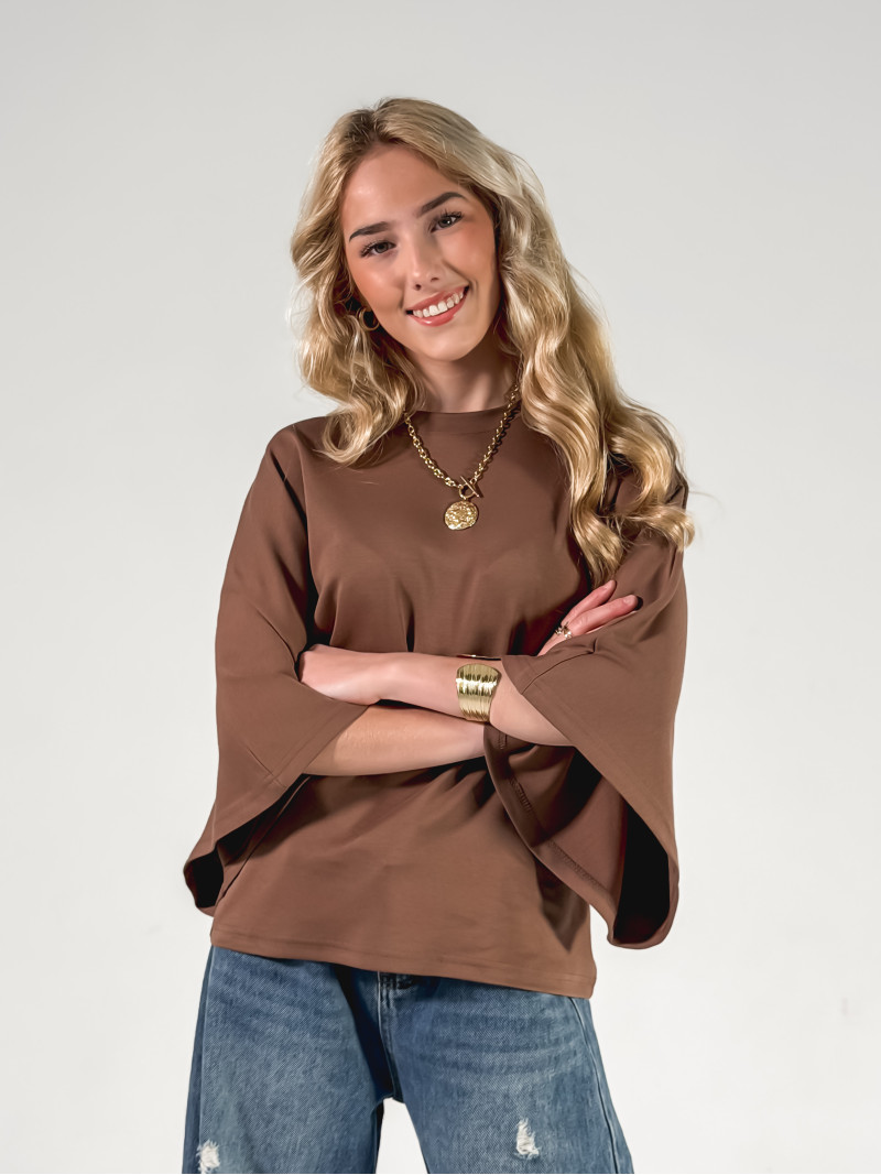 T-shirt Claire - Chocolat T-shirt Claire - Chocolat