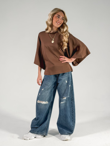 T-shirt Claire - Chocolat T-shirt Claire - Chocolat