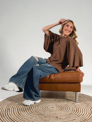 T-shirt Claire - Chocolat T-shirt Claire - Chocolat