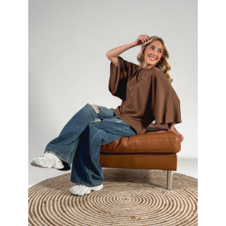 T-shirt Claire - Chocolat