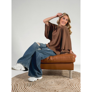 T-shirt Claire - Chocolat