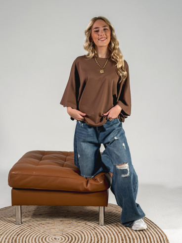 T-shirt Claire - Chocolat T-shirt Claire - Chocolat