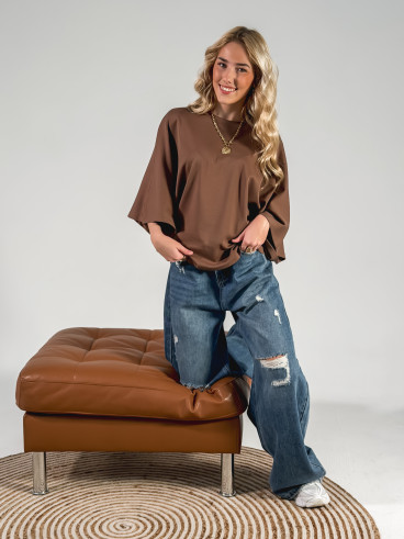 T-shirt Claire - Chocolat T-shirt Claire - Chocolat