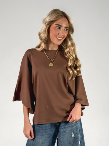 T-shirt Claire - Chocolat T-shirt Claire - Chocolat