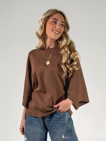 T-shirt Claire - Chocolat T-shirt Claire - Chocolat