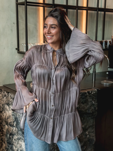 Chemisier Eléonore - Taupe