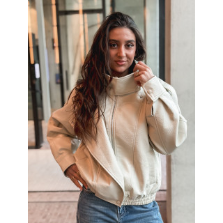 Veste en simili Alix - Beige