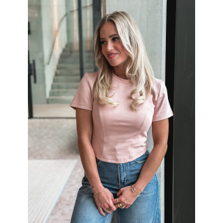 Crop t-shirt - Rose