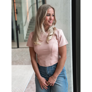 Crop t-shirt - Rose