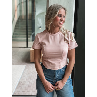 Crop t-shirt - Rose