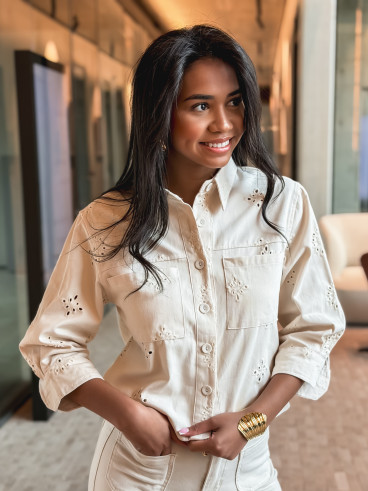 Chemise Calyssa - Beige Chemise Calyssa - Beige