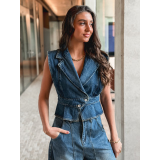 Veste sans manches Mayana - Bleu