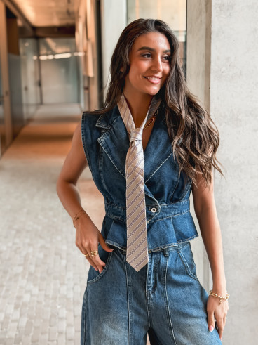 Veste sans manches Mayana - Bleu