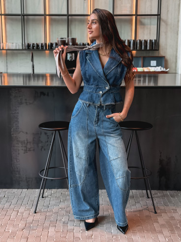 Veste sans manches Mayana - Bleu