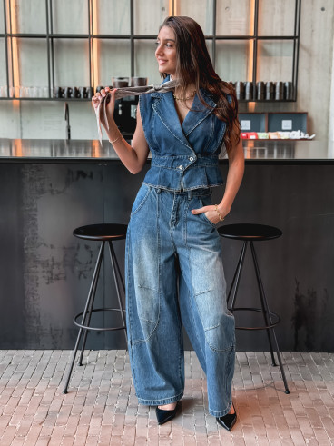 Veste sans manches Mayana - Bleu