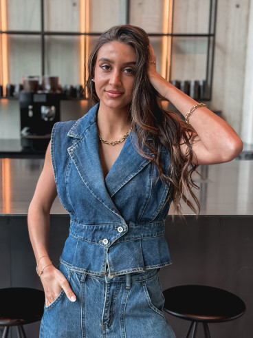 Veste sans manches Mayana - Bleu