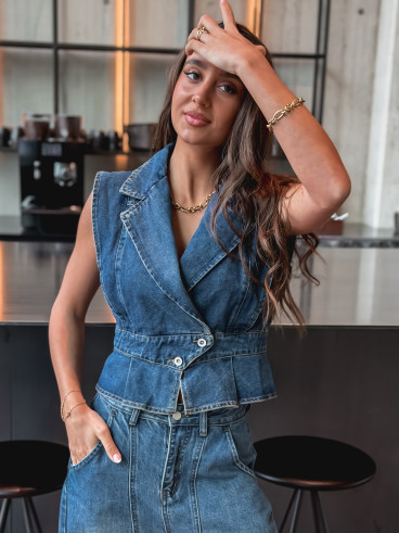 Veste sans manches Mayana - Bleu