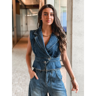 Veste sans manches Mayana - Bleu