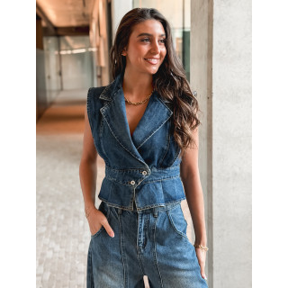 Veste sans manches Mayana - Bleu