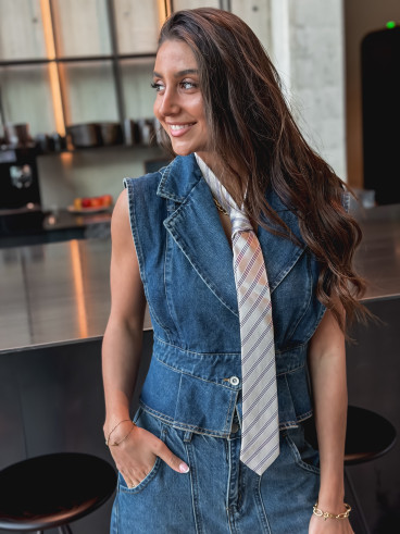 Veste sans manches Mayana - Bleu