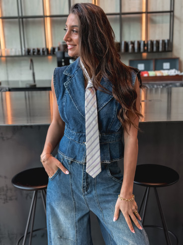 Veste sans manches Mayana - Bleu