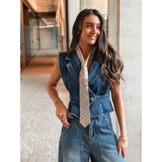 Cravate Chloé - Taupe