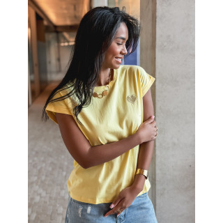 T-shirt Dina - Jaune/Doré