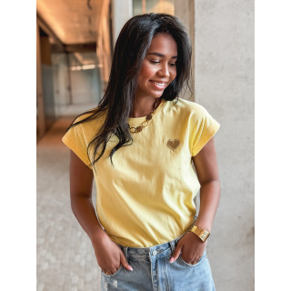 T-shirt Dina - Jaune/Doré