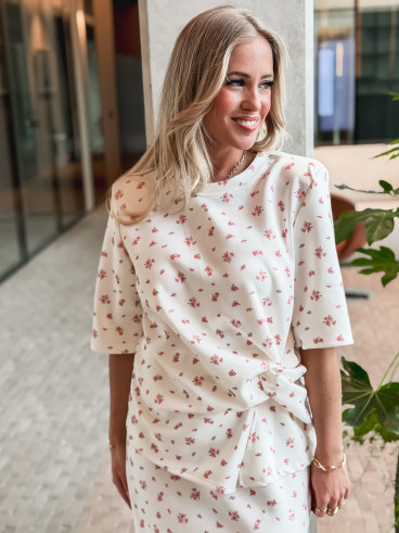 Blouse à fleurs Calathéa - Ecru Blouse à fleurs Calathéa - Ecru