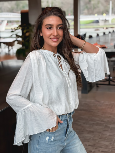 Blouse Elanor - Blanc