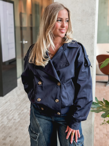 Trench court Baya - Bleu marine