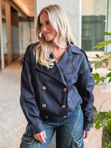 Trench court Baya - Bleu marine