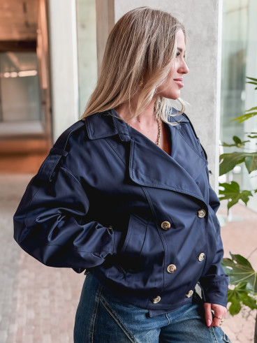 Trench court Baya - Bleu marine