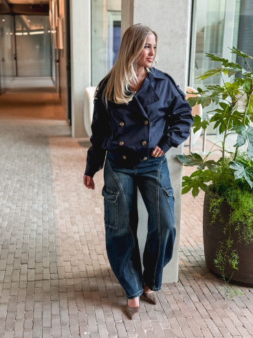 Trench court Baya - Bleu marine