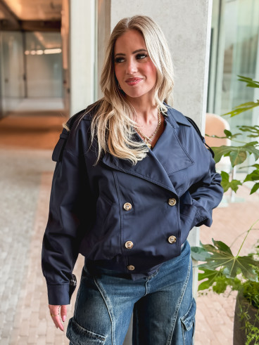 Trench court Baya - Bleu marine