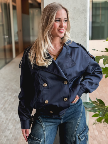 Trench court Baya - Bleu marine