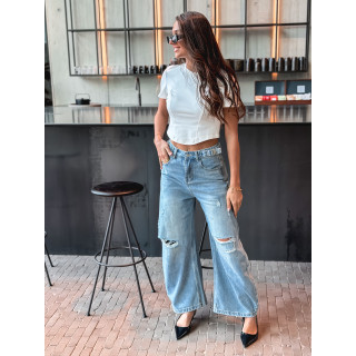 Crop t-shirt Magda -Blanc