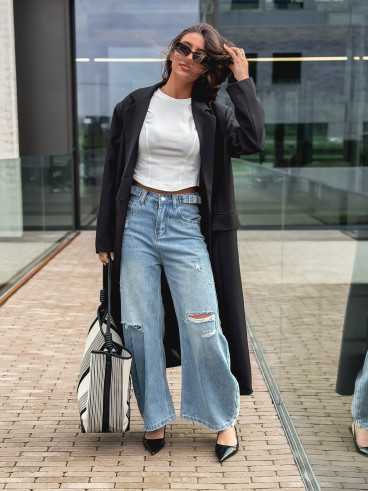 Crop t-shirt Magda -Blanc Crop t-shirt Magda -Blanc