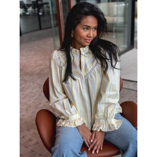 Chemisier à fleurs Adalina - Jaune