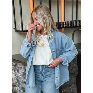 Chemise en jeans Marjorie - Bleu