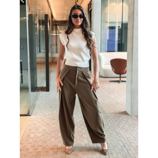 Blouse sans manches Lydie - Blanc