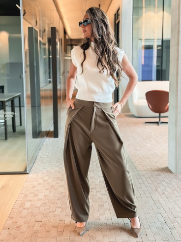 Blouse sans manches Lydie - Blanc